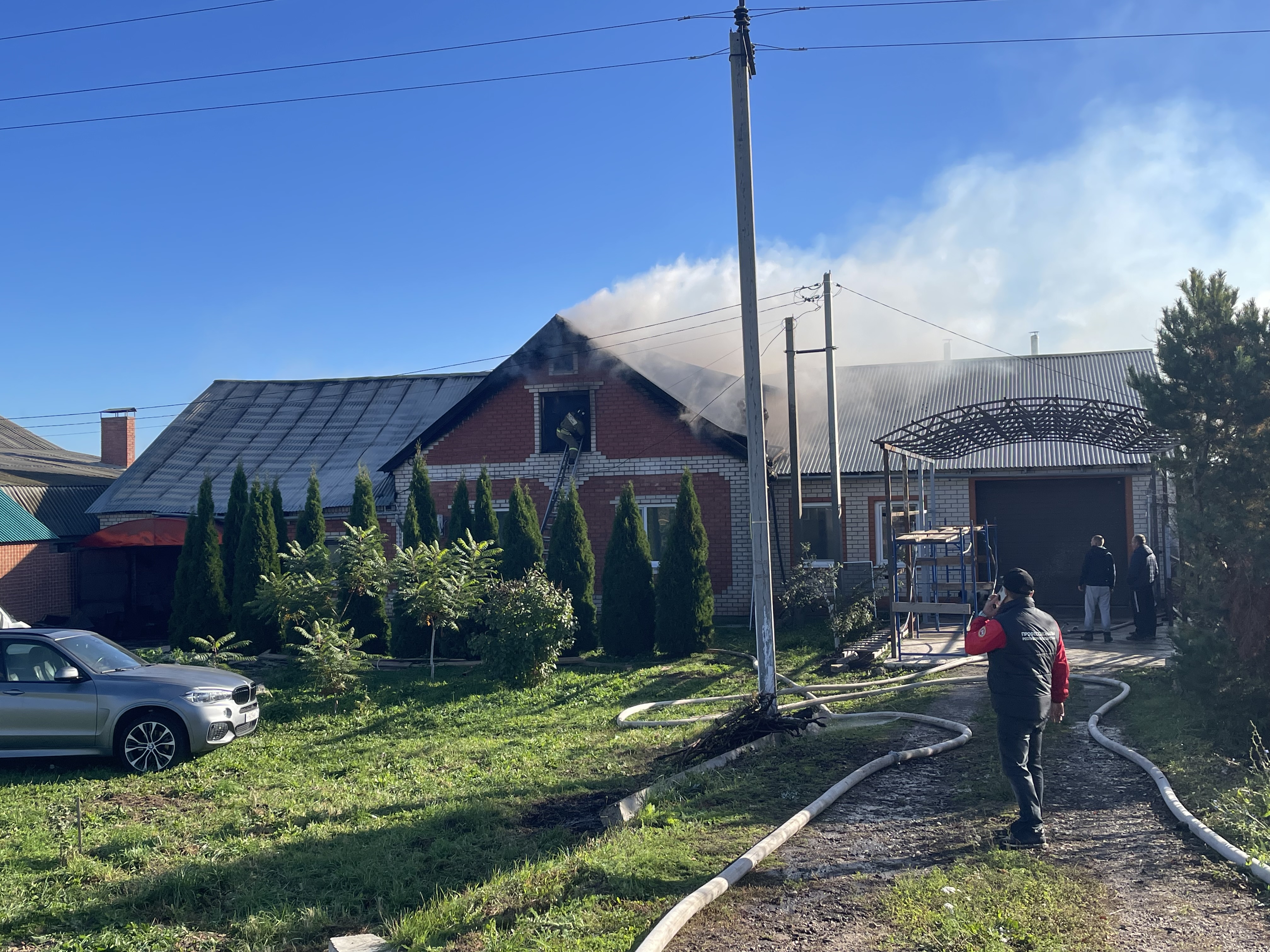 Пожар в Тетюшах: Фото: ФГКУ «116 ПCЧ 8 ПСО ФПС ГПС ГУ МЧС России по РТ»